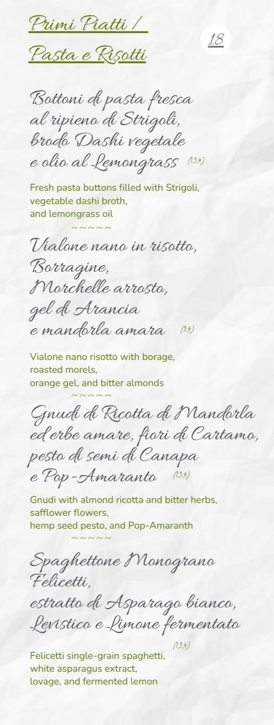 Menù Vis à VIs Orvieto
